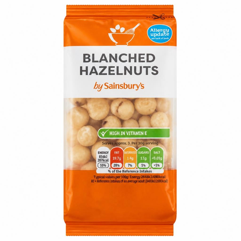 Sainsbury's Blanched Hazelnuts 100g
