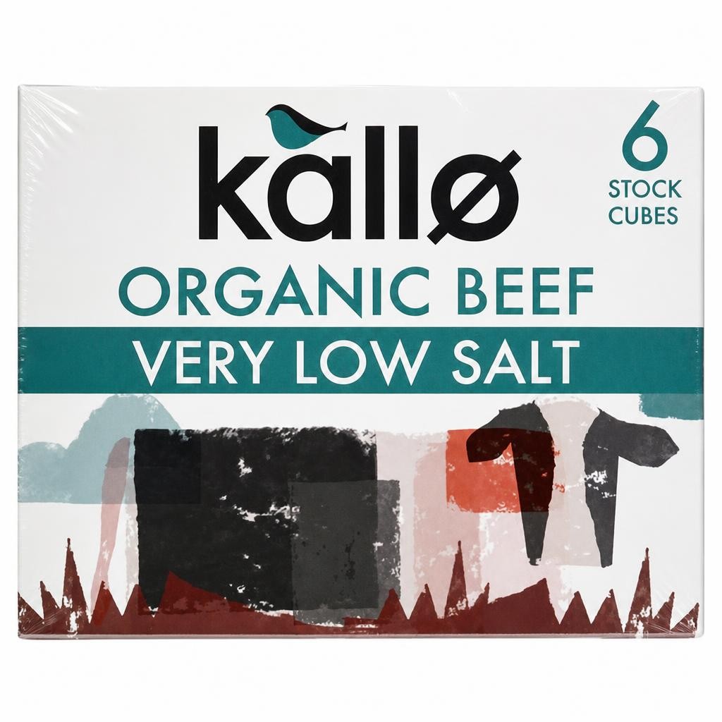 Kallo Very Low Salt Beef Stock Cubes 6x8g