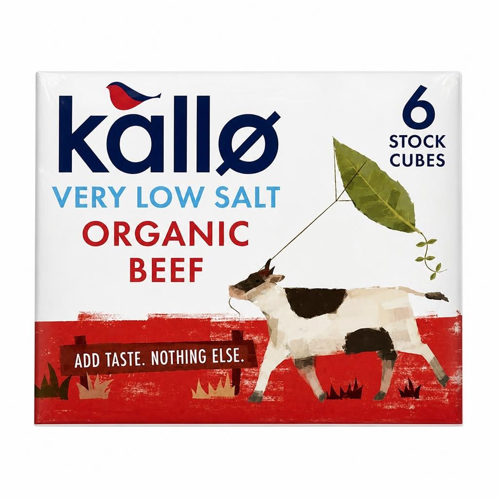 Kallo Very Low Salt Beef Stock Cubes 6x8g