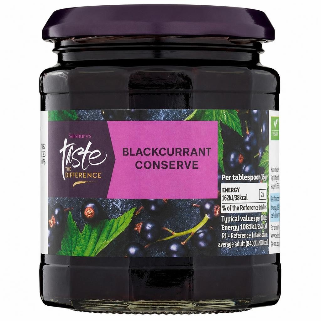 Sainsbury's Blackcurrant Conserve, Taste the Difference 340g