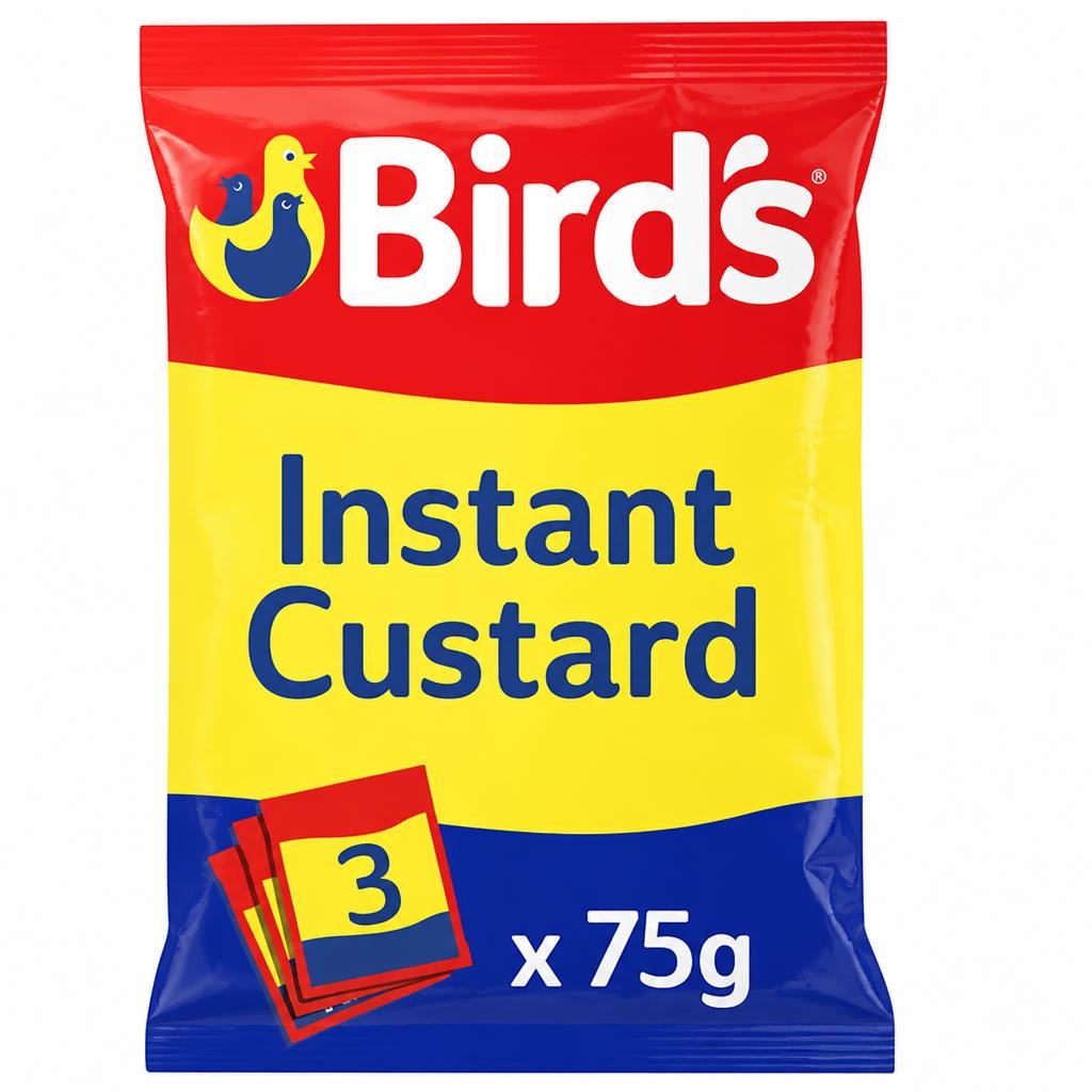 Bird's Instant 3 x 75g Custard Powder Dessert Mix Sachets