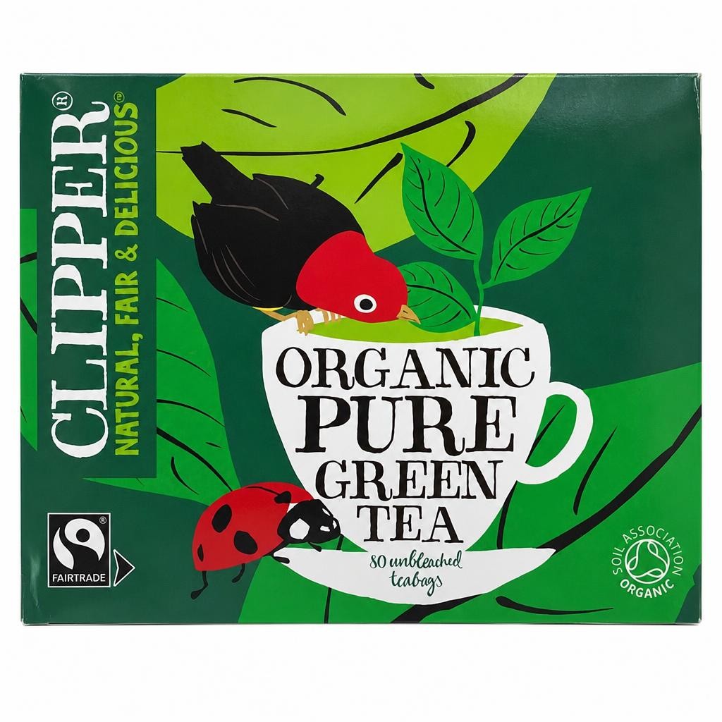 Clipper Fairtrade Organic Green Tea x80 Tea Bags 160g