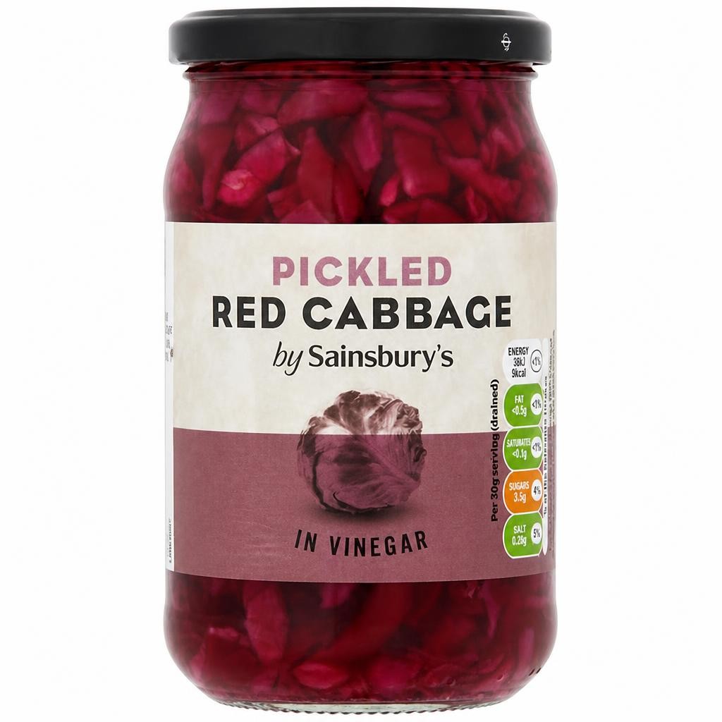 Sainsbury's Pickled Red Cabbage in Vinegar 440g (190g*)