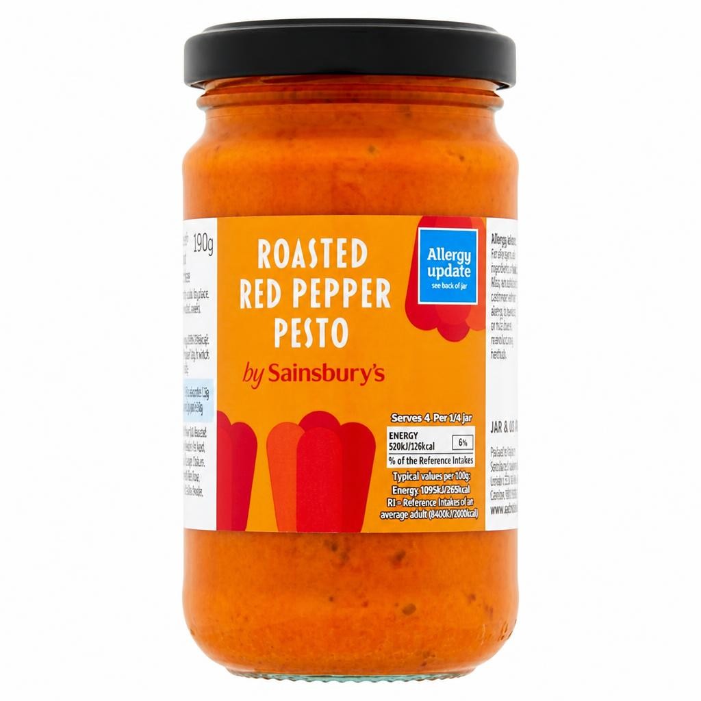 Sainsbury's Roasted Red Pepper Pesto 190g
