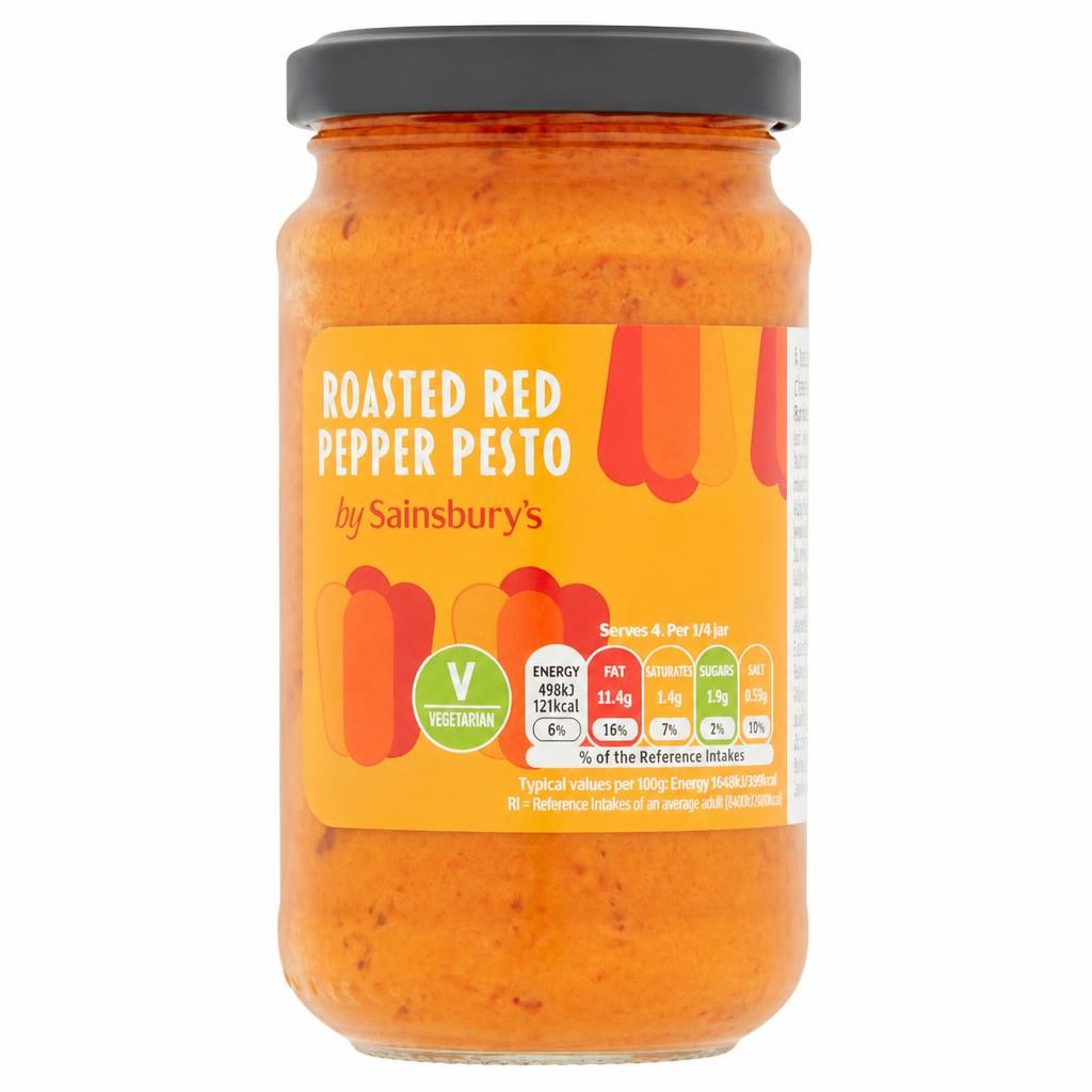 Sainsbury's Roasted Red Pepper Pesto 190g