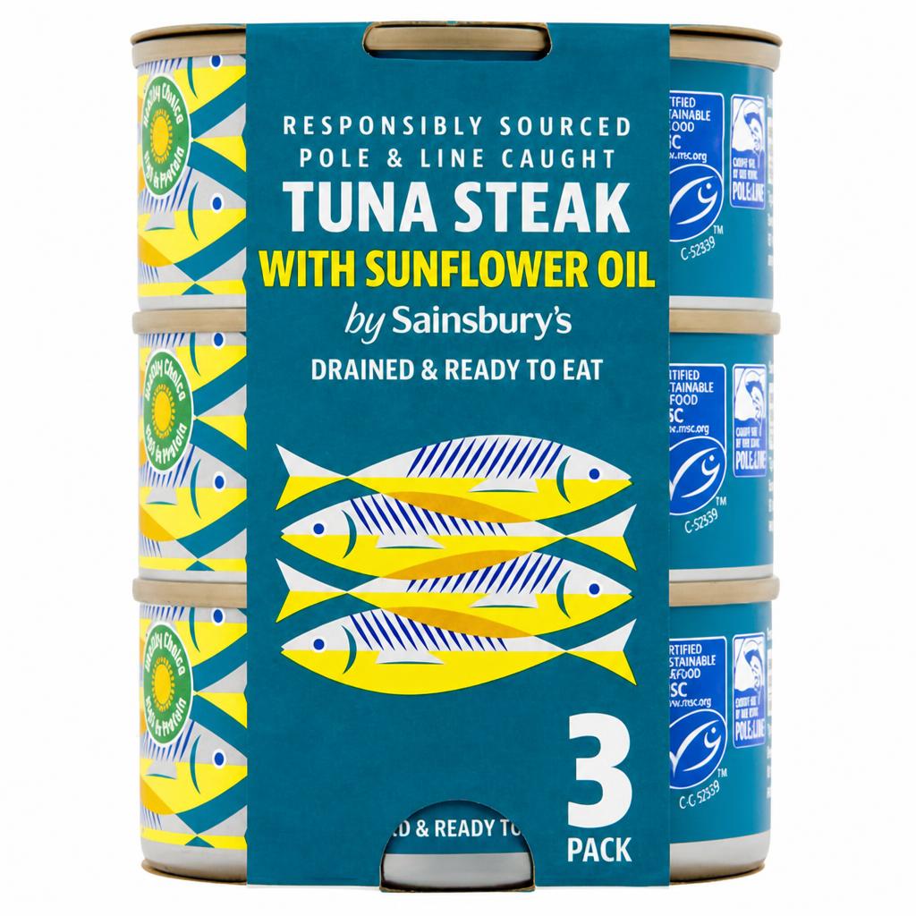 Sainsbury's Tuna Steak in Sunflower Oil 3x120g