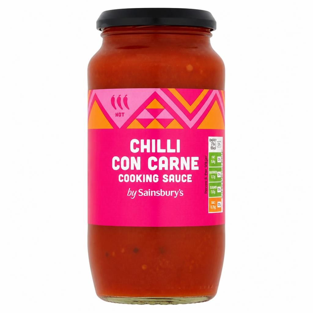 Sainsbury's Chilli Con Carne Cooking Sauce, Hot 500g