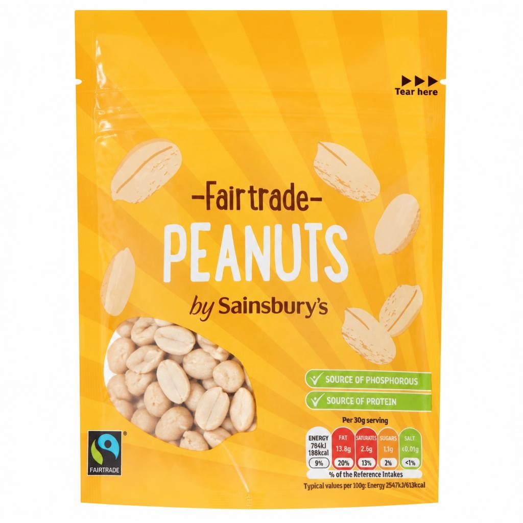 Sainsbury's Fairtrade Peanuts 100g