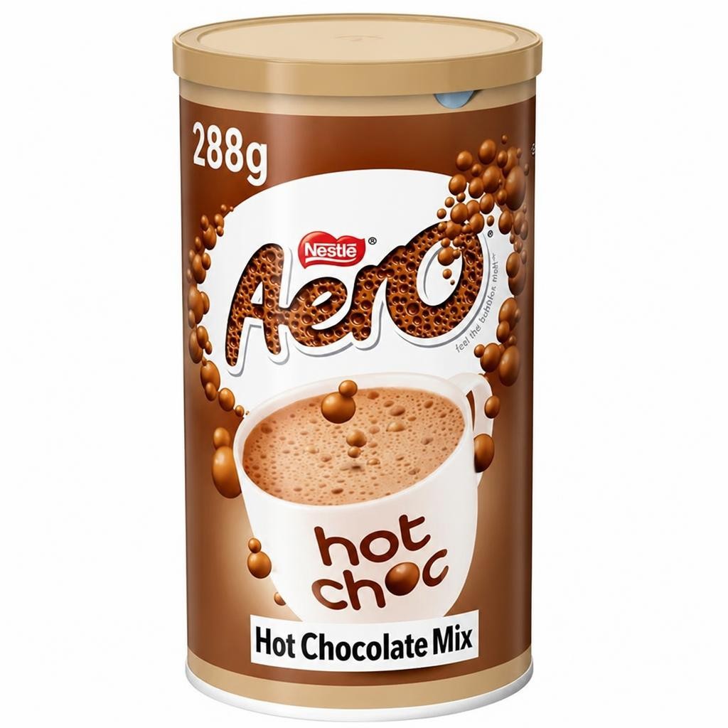 Aero Instant Hot Chocolate Powder Jar 288g