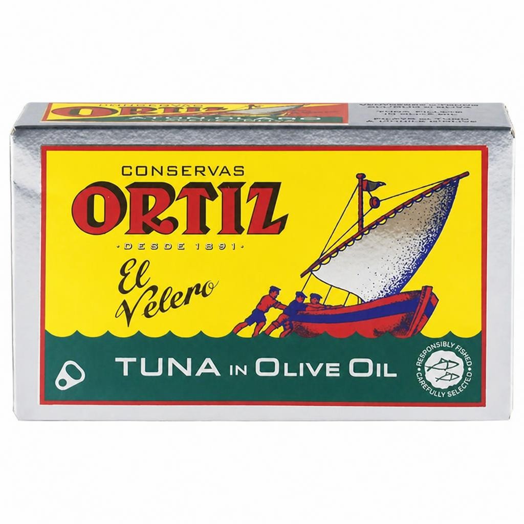 Ortiz El Velero Yellow Fin Tuna in Olive Oil 112g