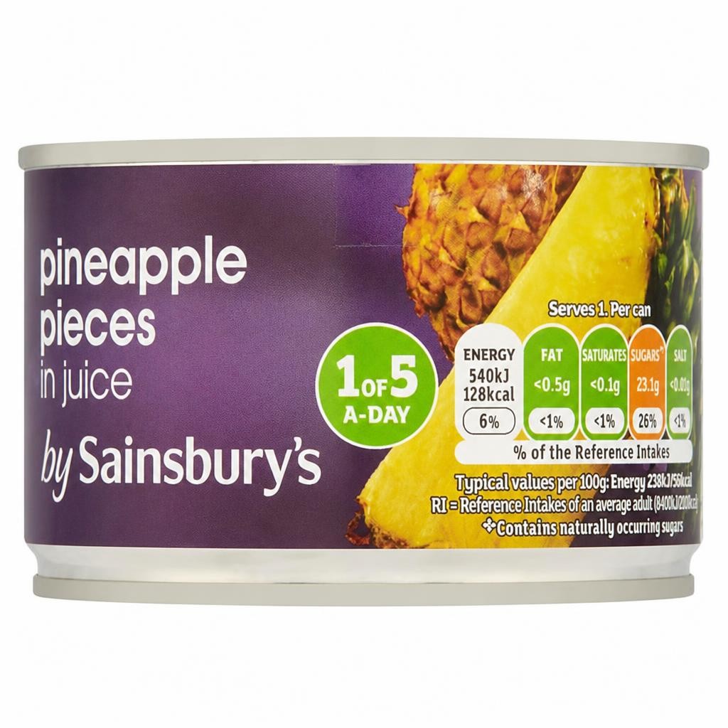 Sainsbury's Pineapple Pieces in Juice 227g