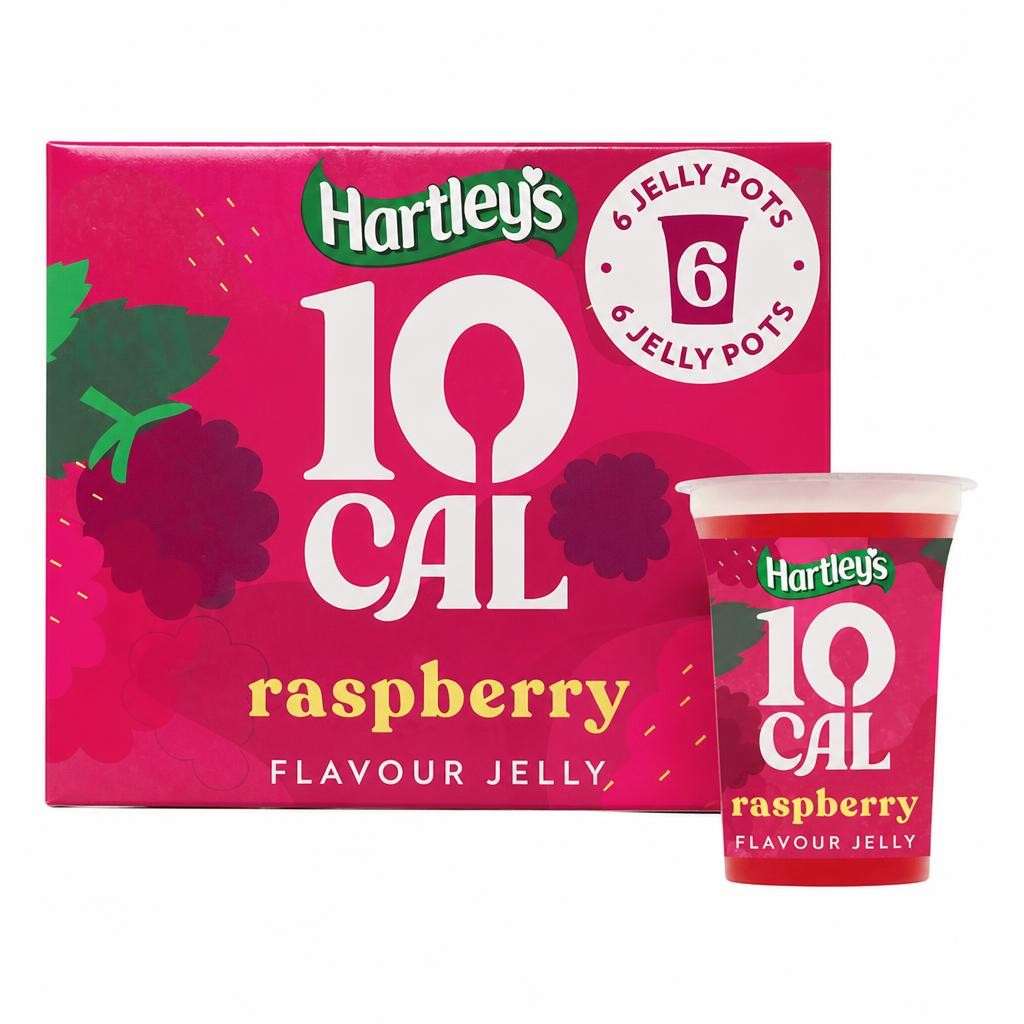 Hartley's 10 Cal Raspberry Jelly Pot Multipack 6x175g