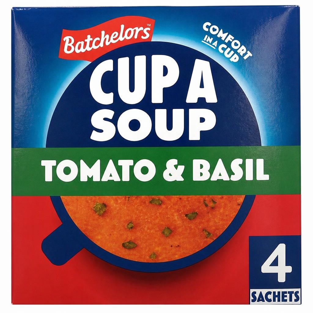 Batchelors Cup a Soup, Tomato & Basil x4 104g