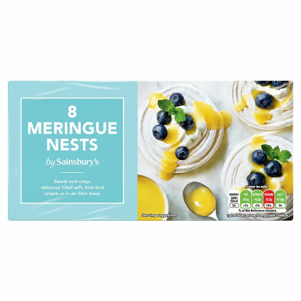 Sainsbury's Meringue Nests x8 124g