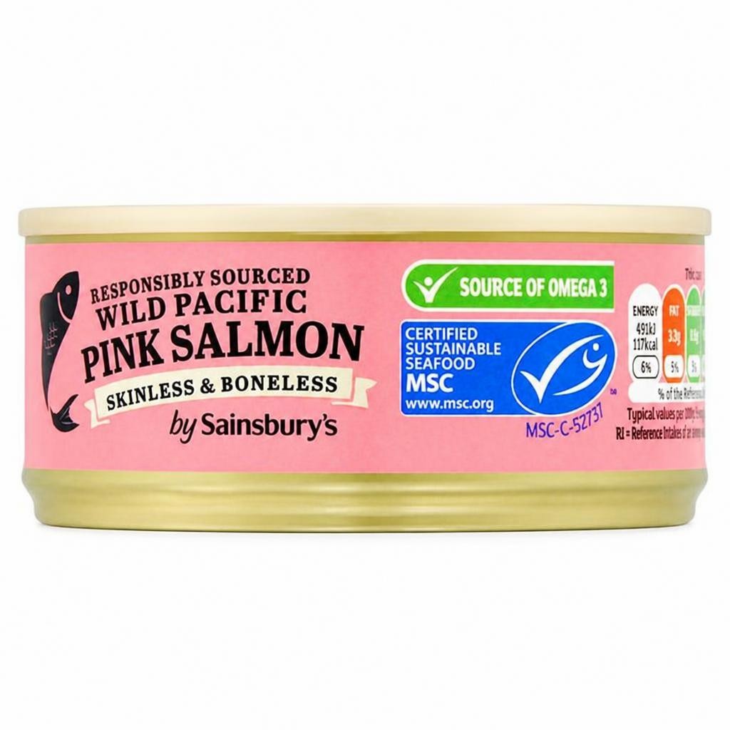 Sainsbury's Wild Pacific Pink Salmon, Skinless & Boneless 105g