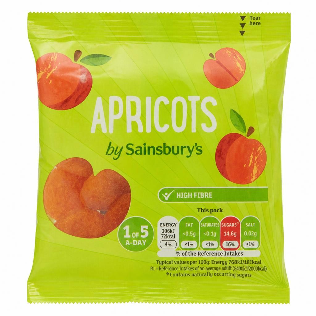 Sainsbury's Dried Apricots 40g