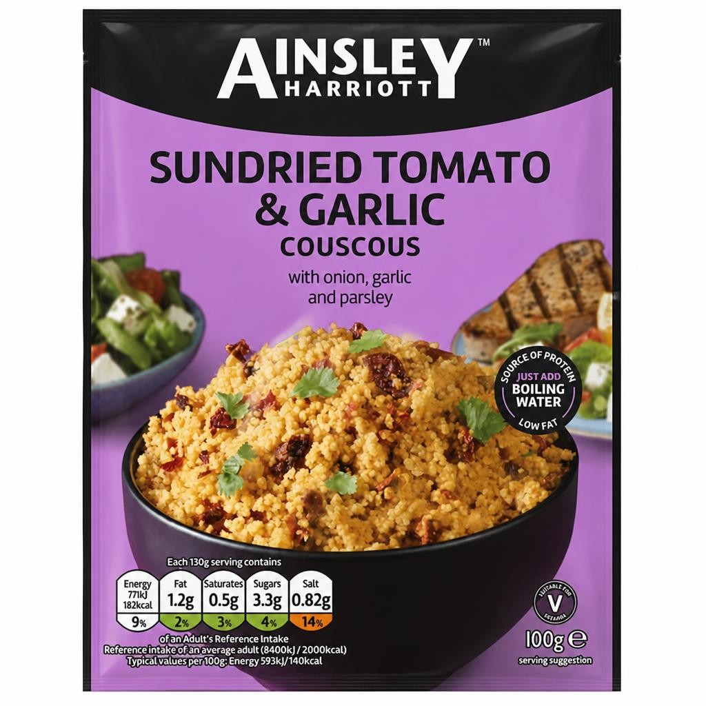 Ainsley Harriott Sundried Tomato & Garlic Cous Cous 100g
