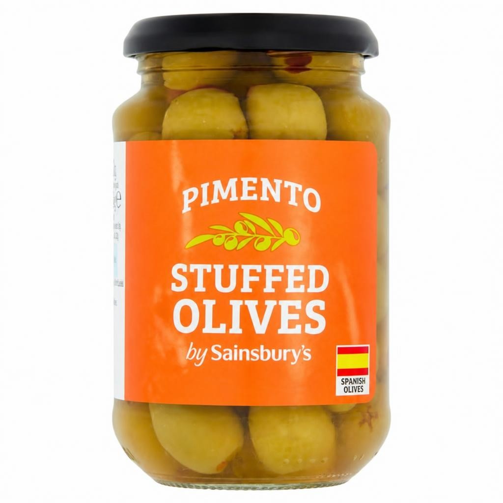 Sainsbury's Pimento Stuffed Olives 340g (190g*)