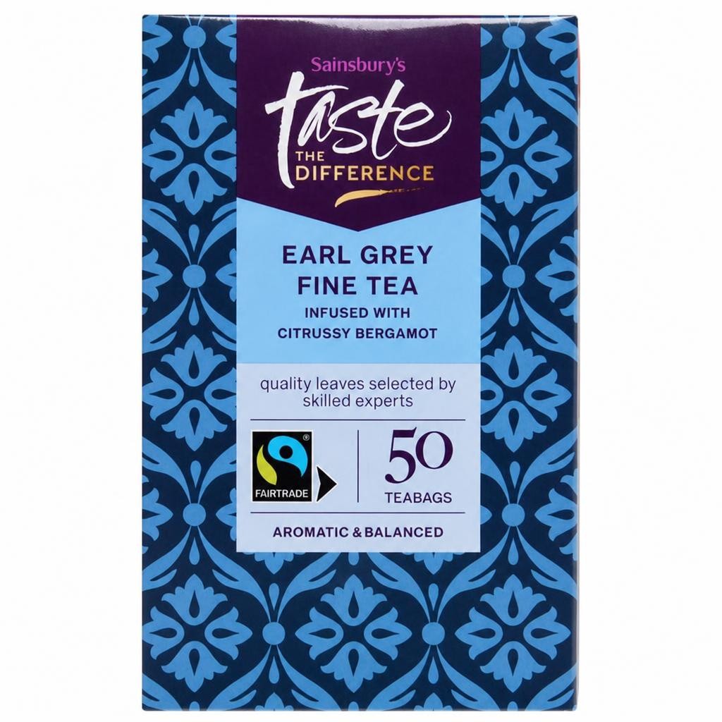 Sainsbury's Earl Grey Tea Bags, Taste the Difference x50