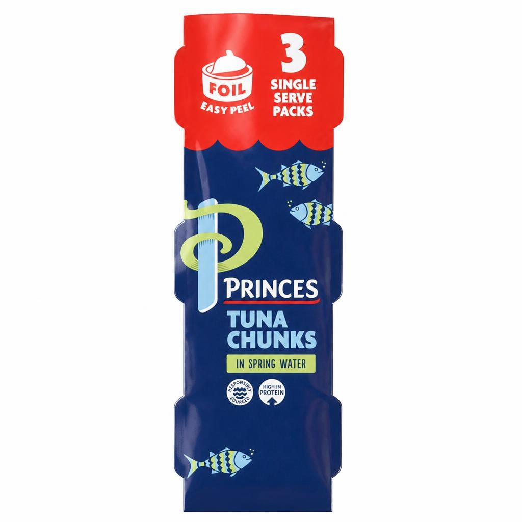 Princes Tuna Chunks in Spring Water 3x80g (3x56g*)