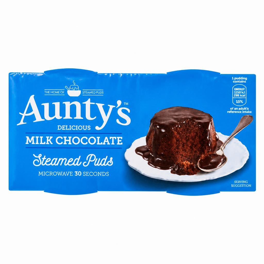 Aunty's Chocolate Fudge Steam Pudding 2x100g
