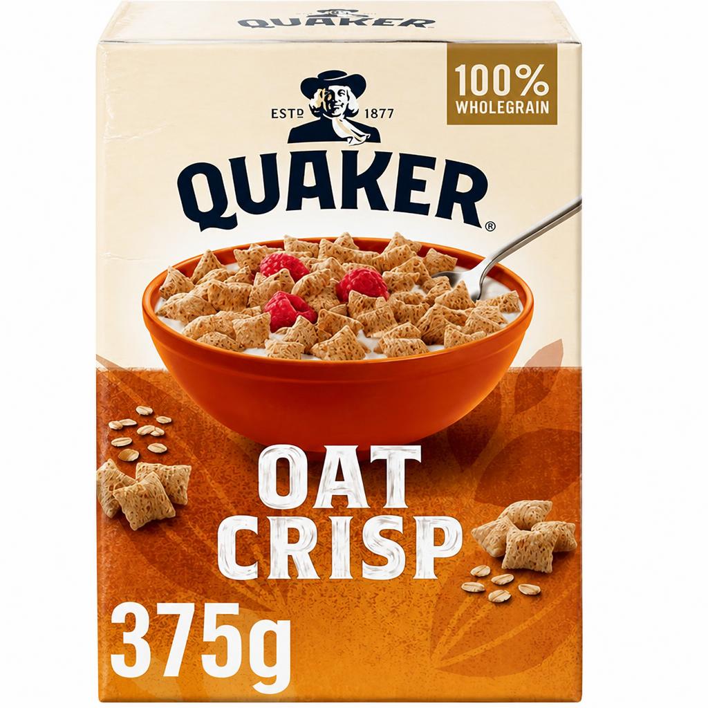 Quaker Oat Crisp Original Cereal 375g