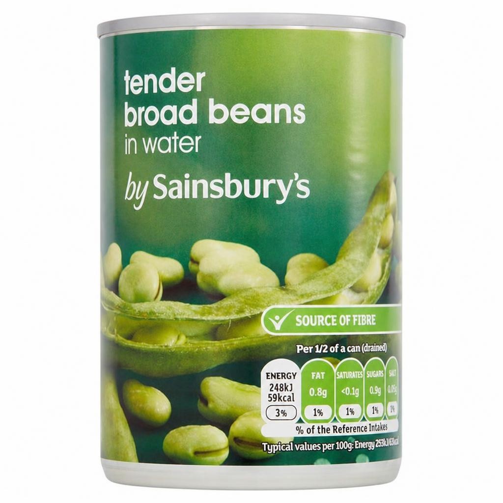 Sainsbury's Tender Broad Beans In Water 300g (195g*)