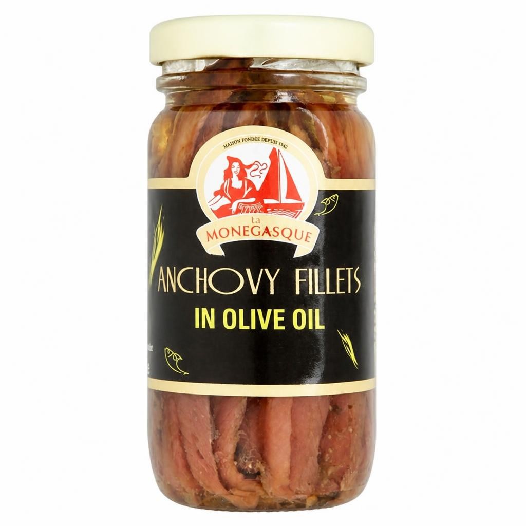 La Monegasque Anchovy Fillets In Olive Oil 100g