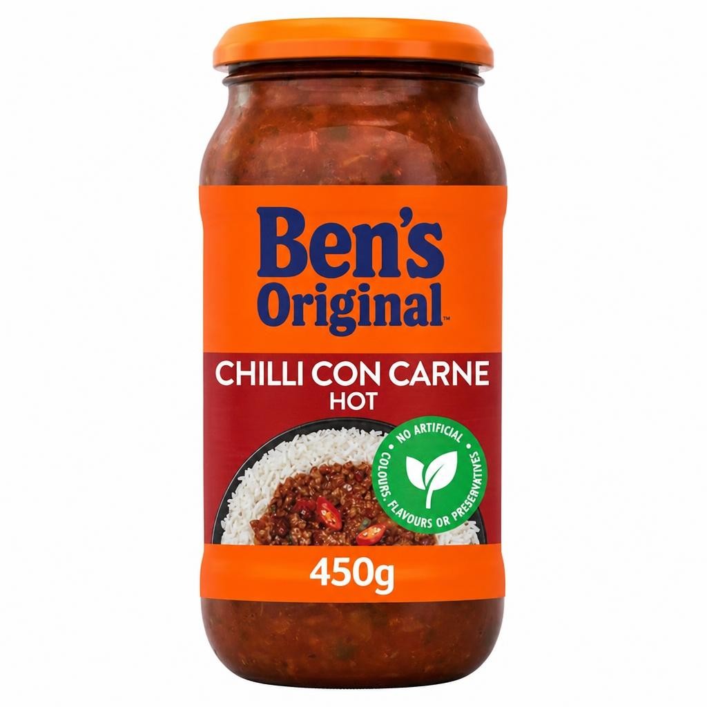 Bens Original Hot Chilli Con Carne Sauce 450g
