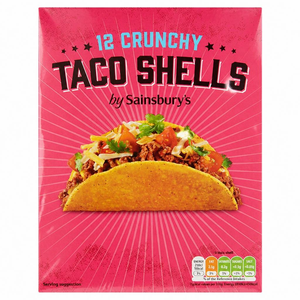 Sainsbury's Crunchy Taco Shells x12 150g