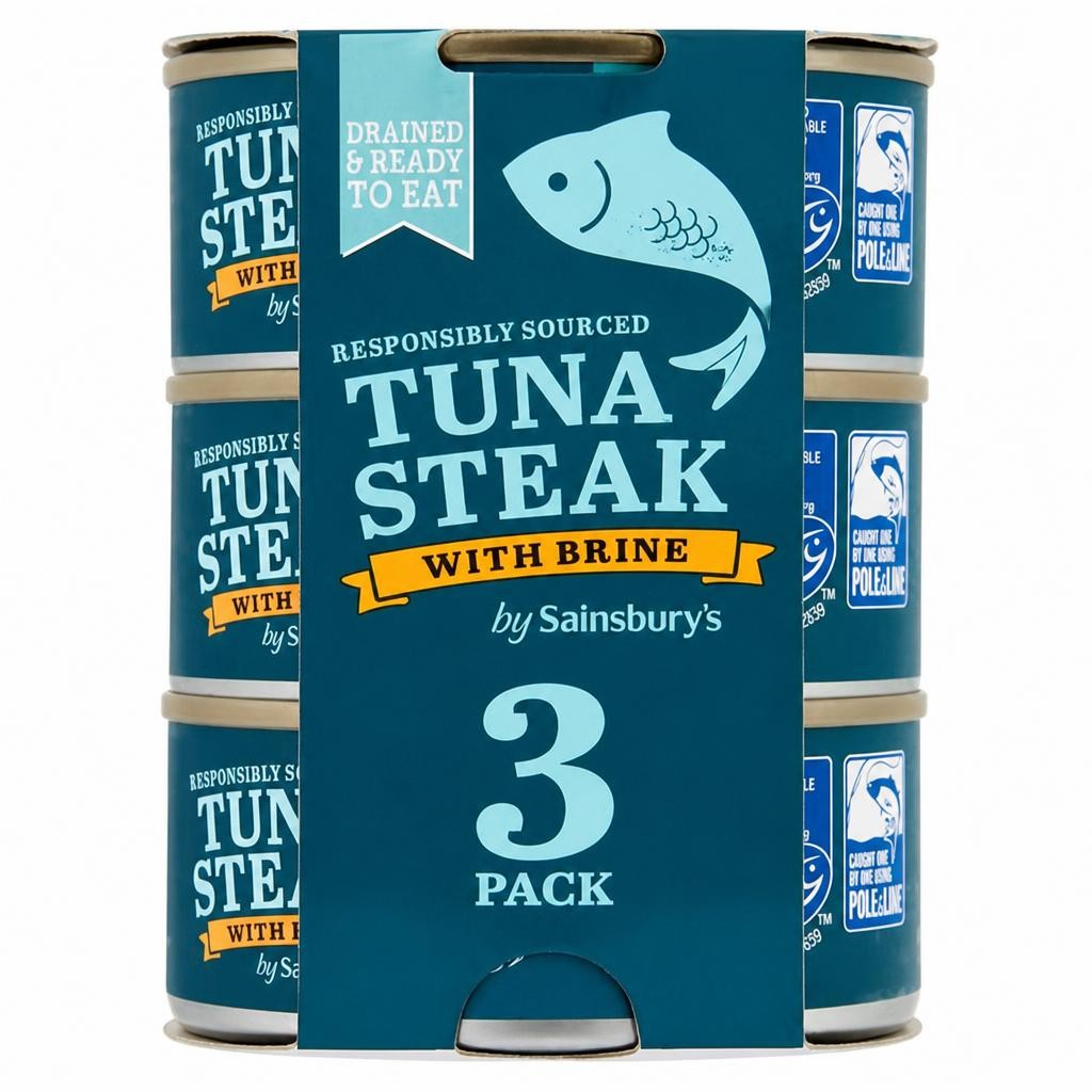 Sainsbury's Tuna Steak in Brine 3x120g