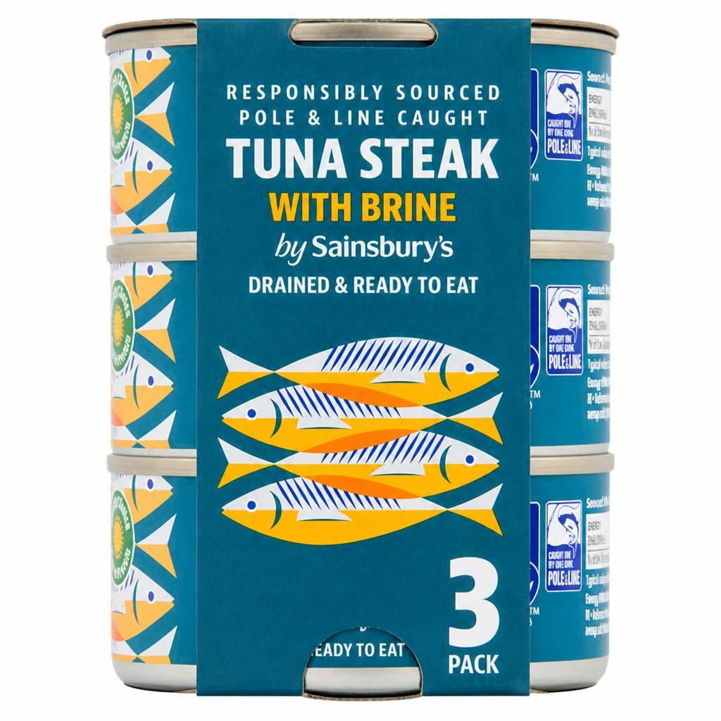 Sainsbury's Tuna Steak in Brine 3x120g