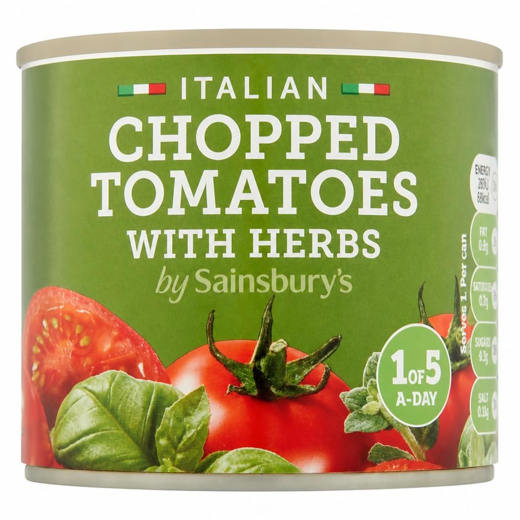 Sainsbury's Chopped Tomatoes With Herbs 227g