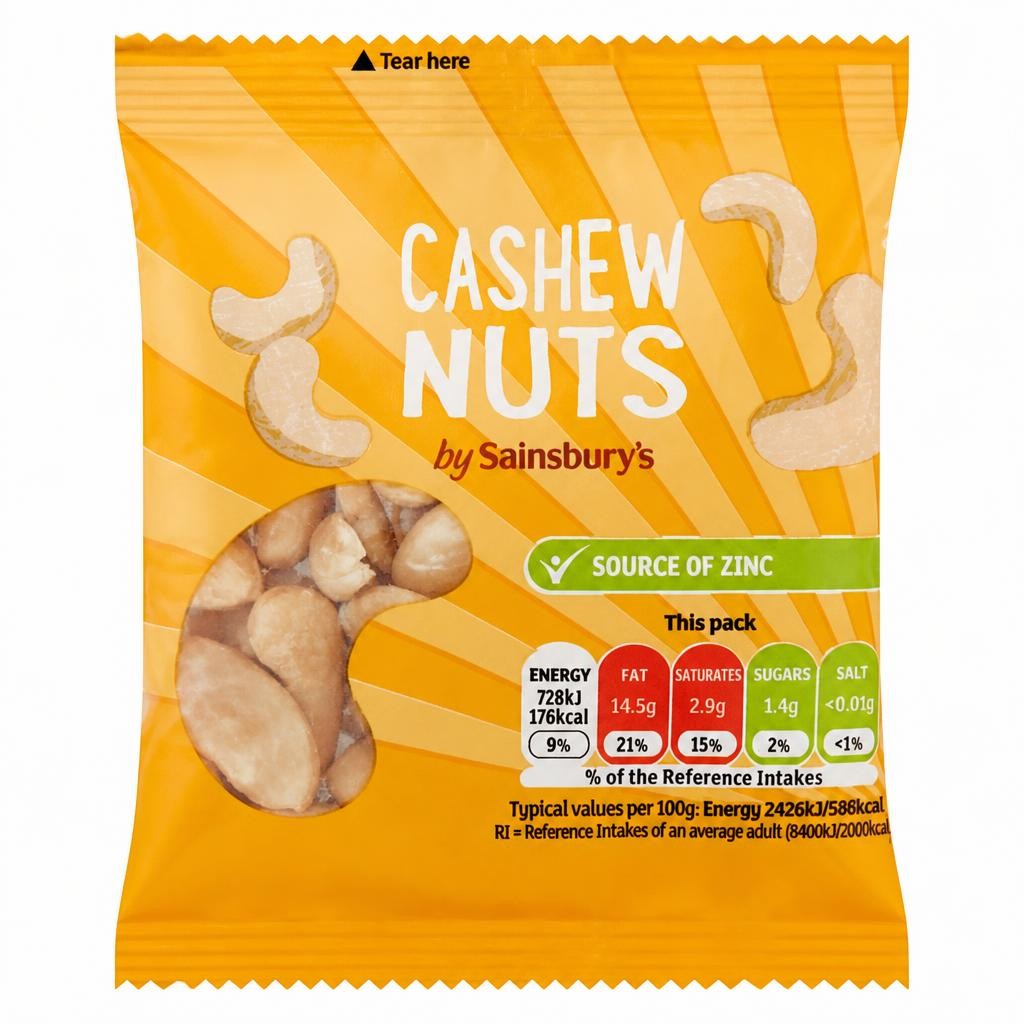 Sainsbury's Cashews 30g