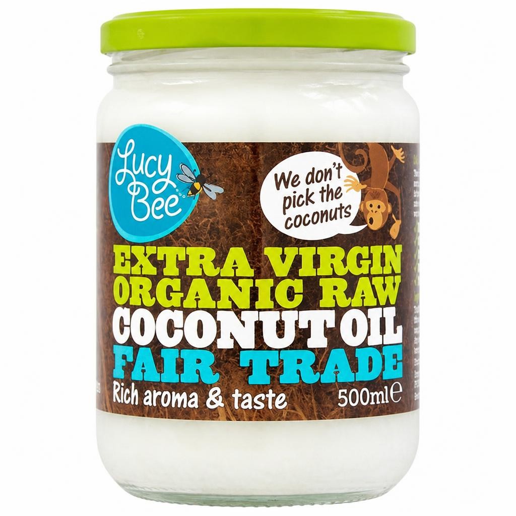 Lucy Bee Fair Trade Extra Virgin Organic Raw Coconut Oil 500ml