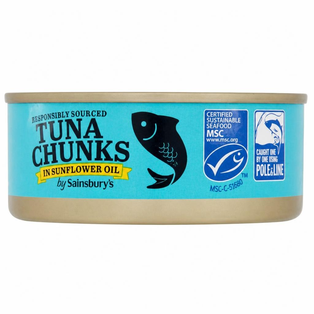Sainsbury's Tuna Chunks in Sunflower Oil 145g
