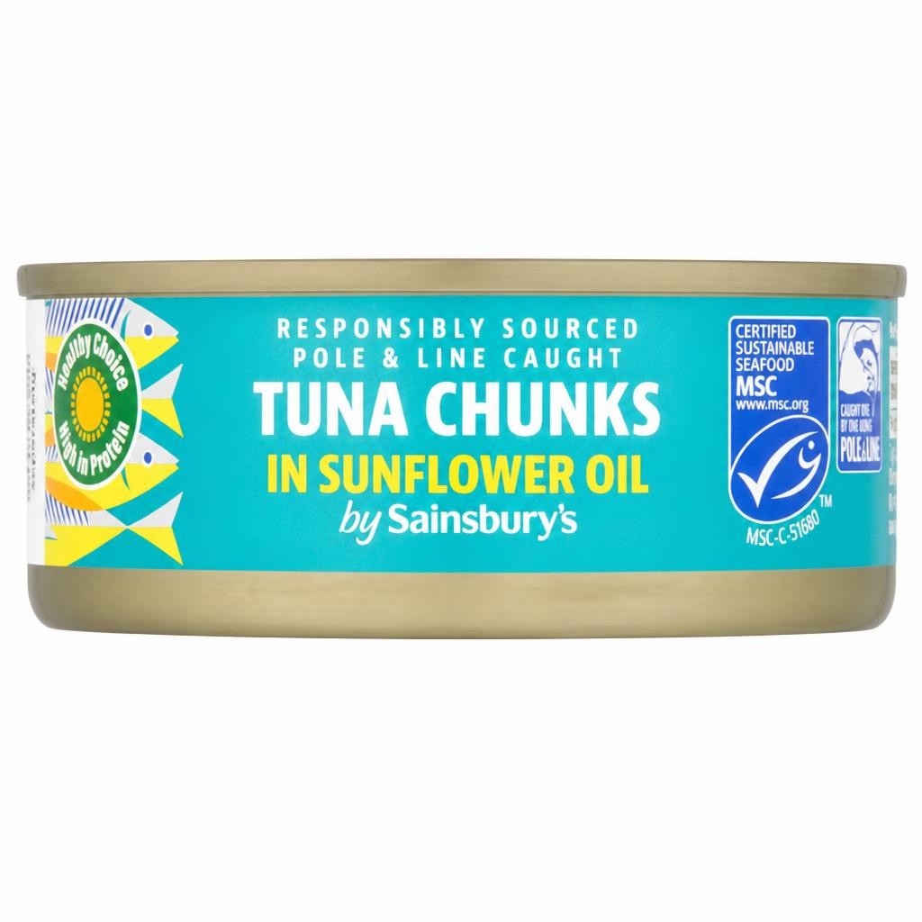 Sainsbury's Tuna Chunks in Sunflower Oil 145g