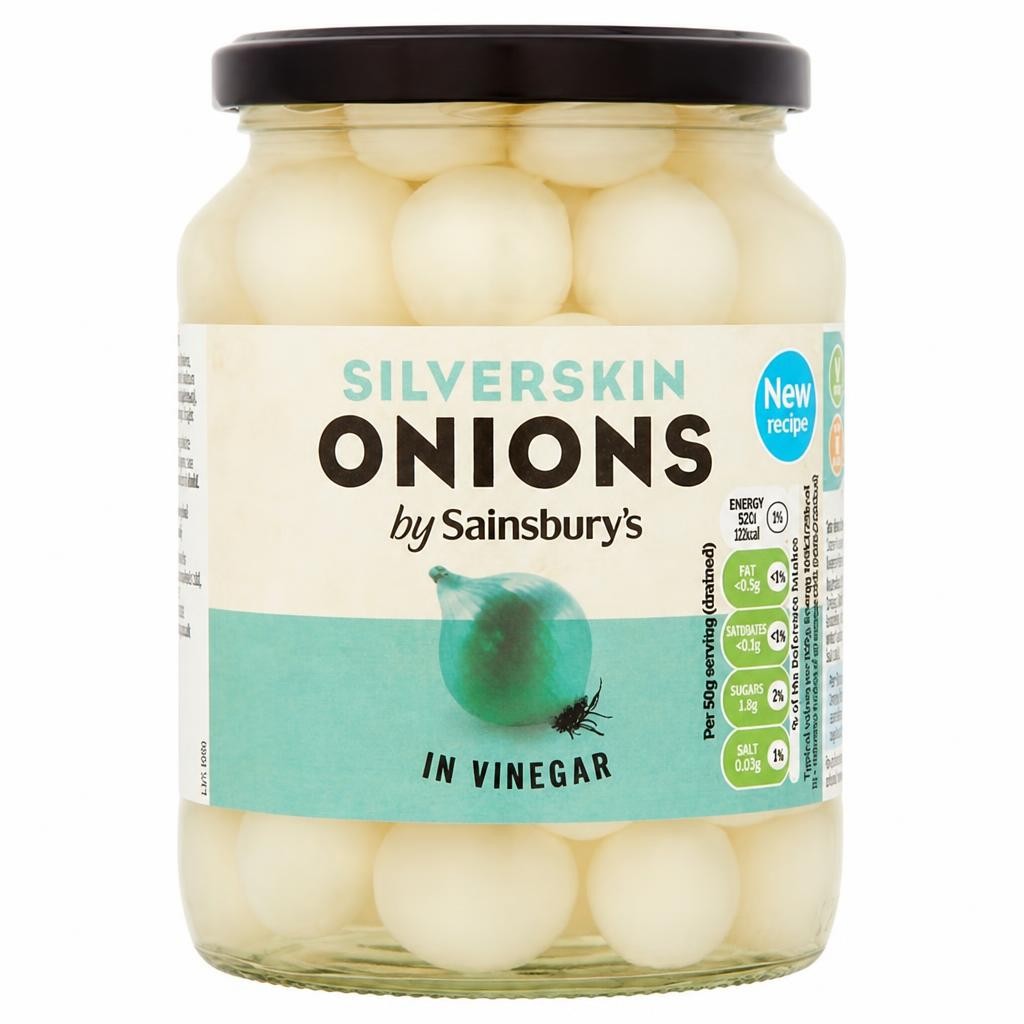Sainsbury's Silverskin Onions in Vinegar 680g (360g*)