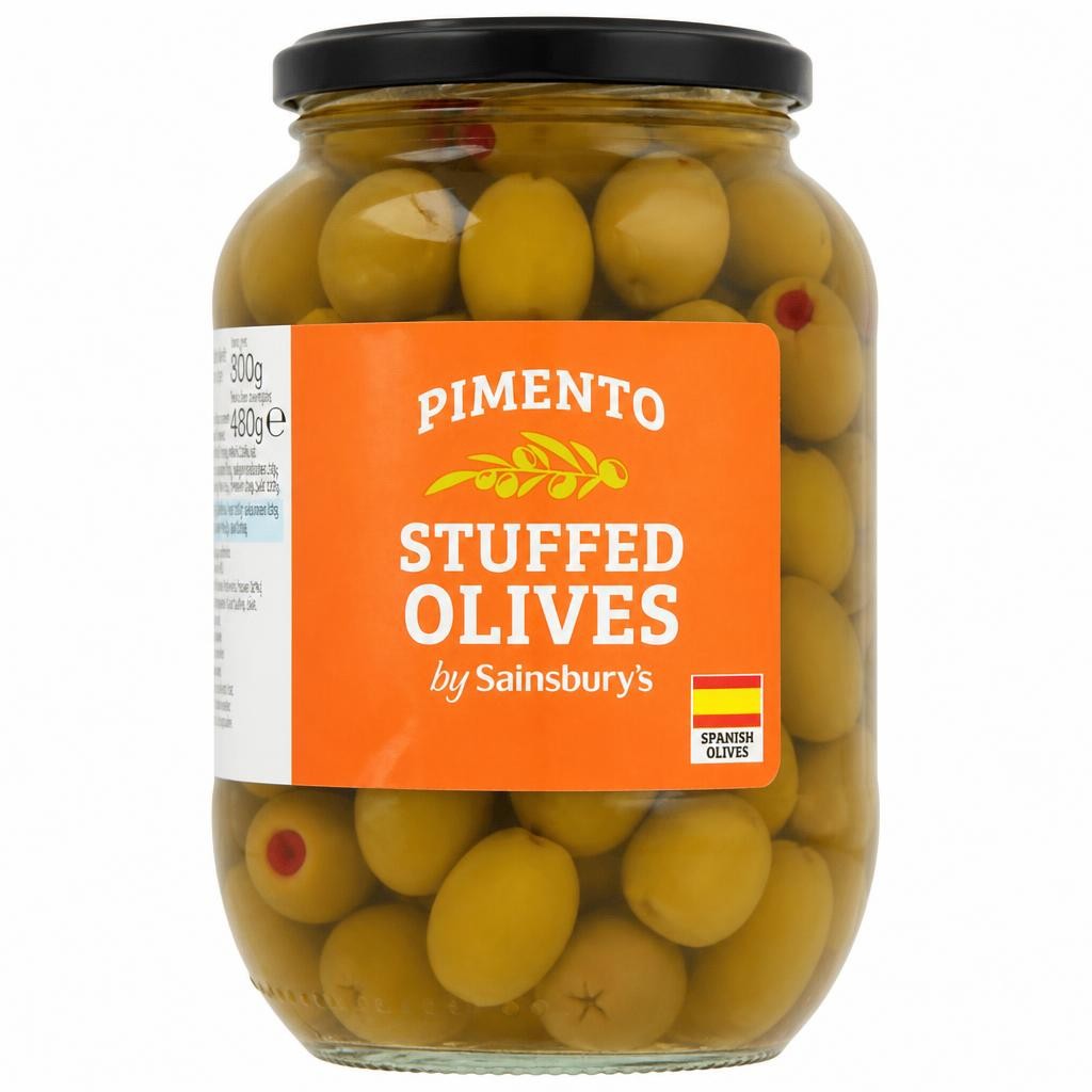 Sainsbury's Pimento Stuffed Olives 800g (480g*)