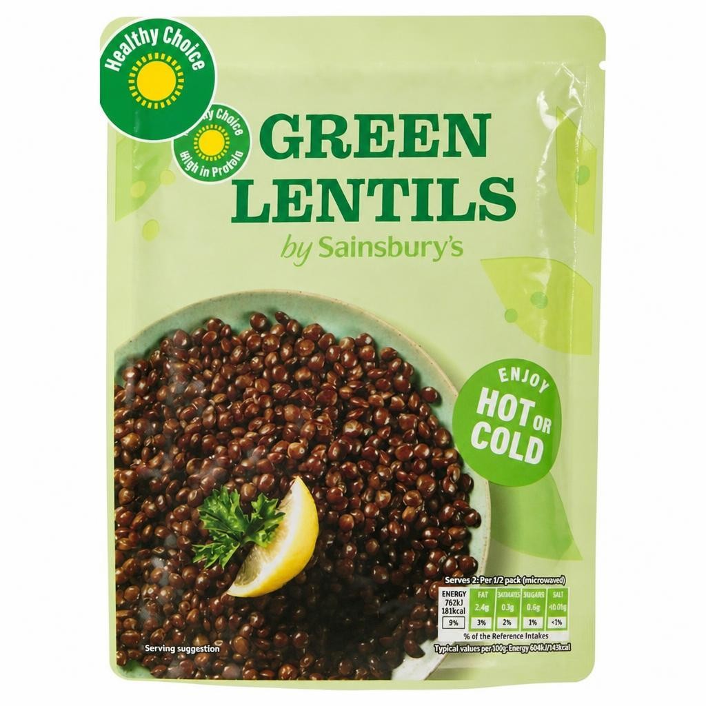 Sainsbury's Green Lentils 250g