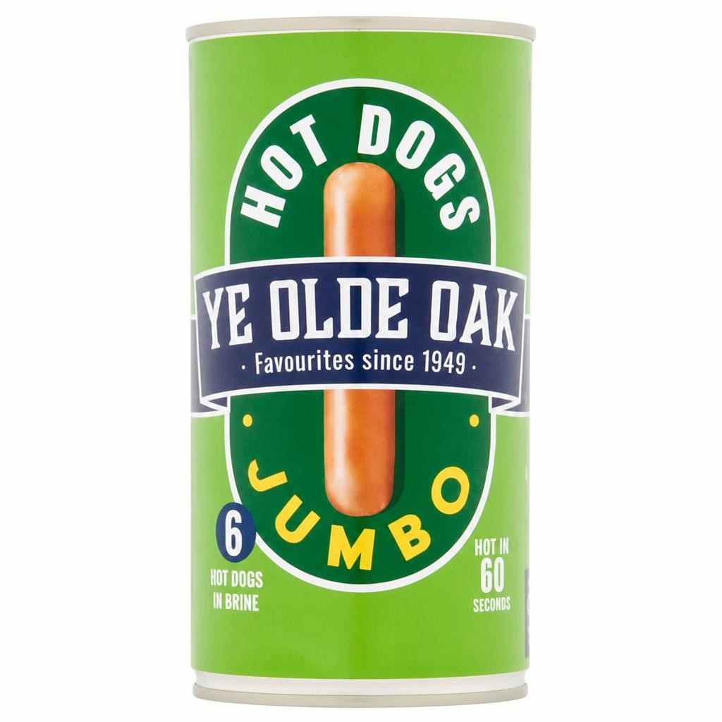 Ye Olde Oak Jumbo Hot Dogs 560g (300g*)