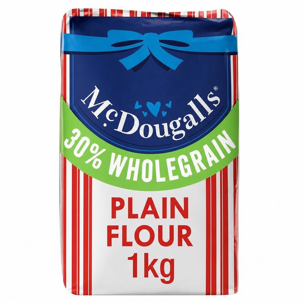 McDougalls White & Wholegrain Plain Flour 1kg