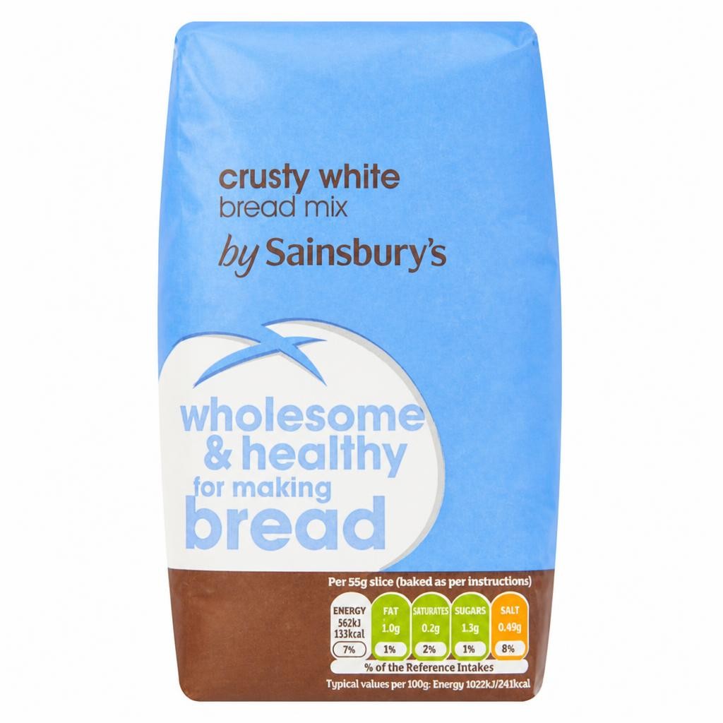 Sainsbury's Crusty White Bread Mix 500g