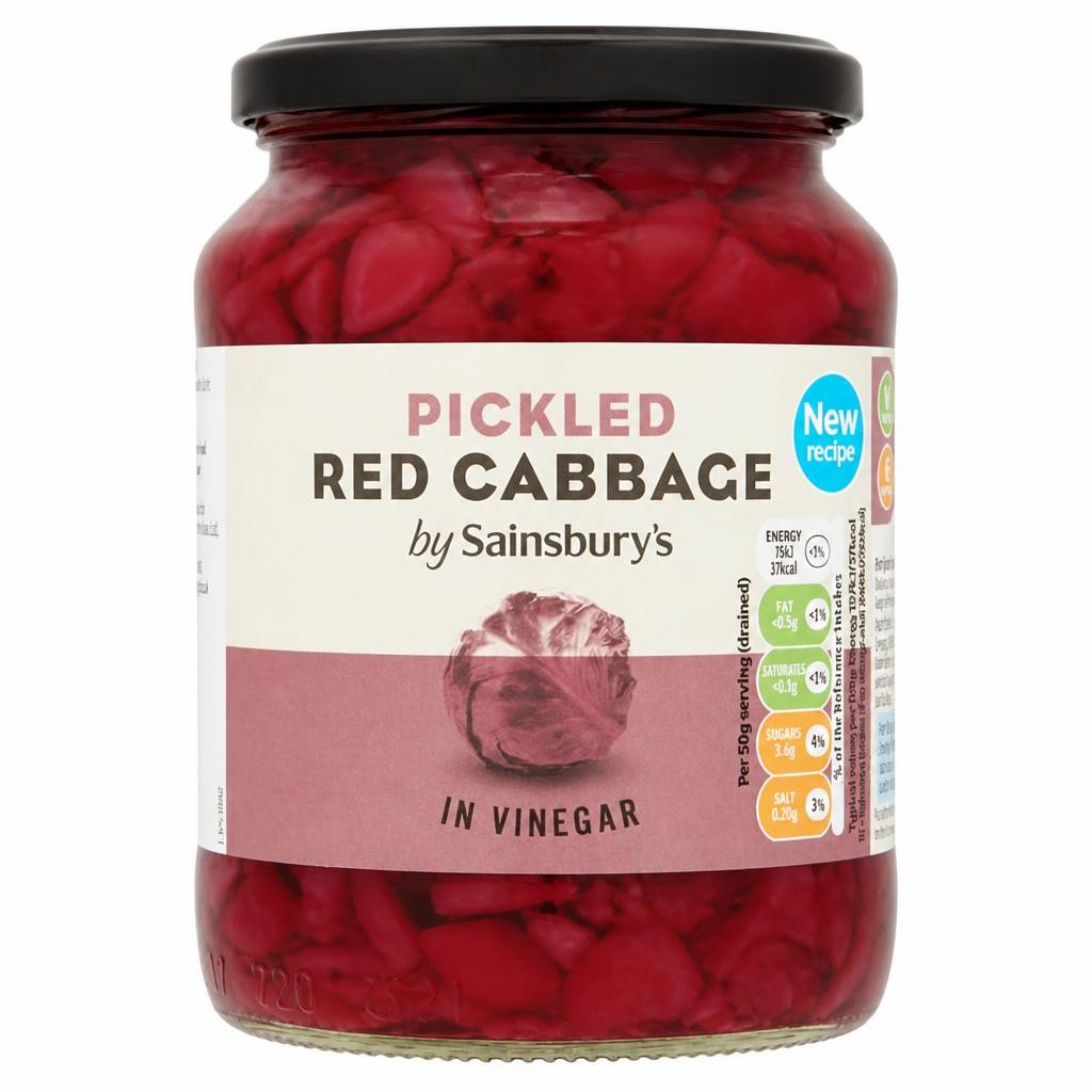 Sainsbury's Pickled Red Cabbage in Vinegar 680g (300g*)