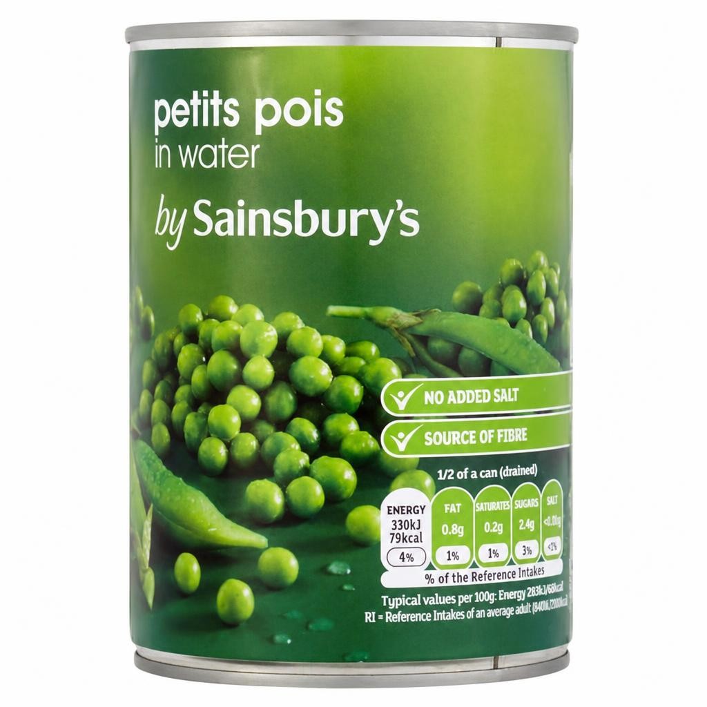 Sainsbury's Petits Pois In Water 400g (280g*)