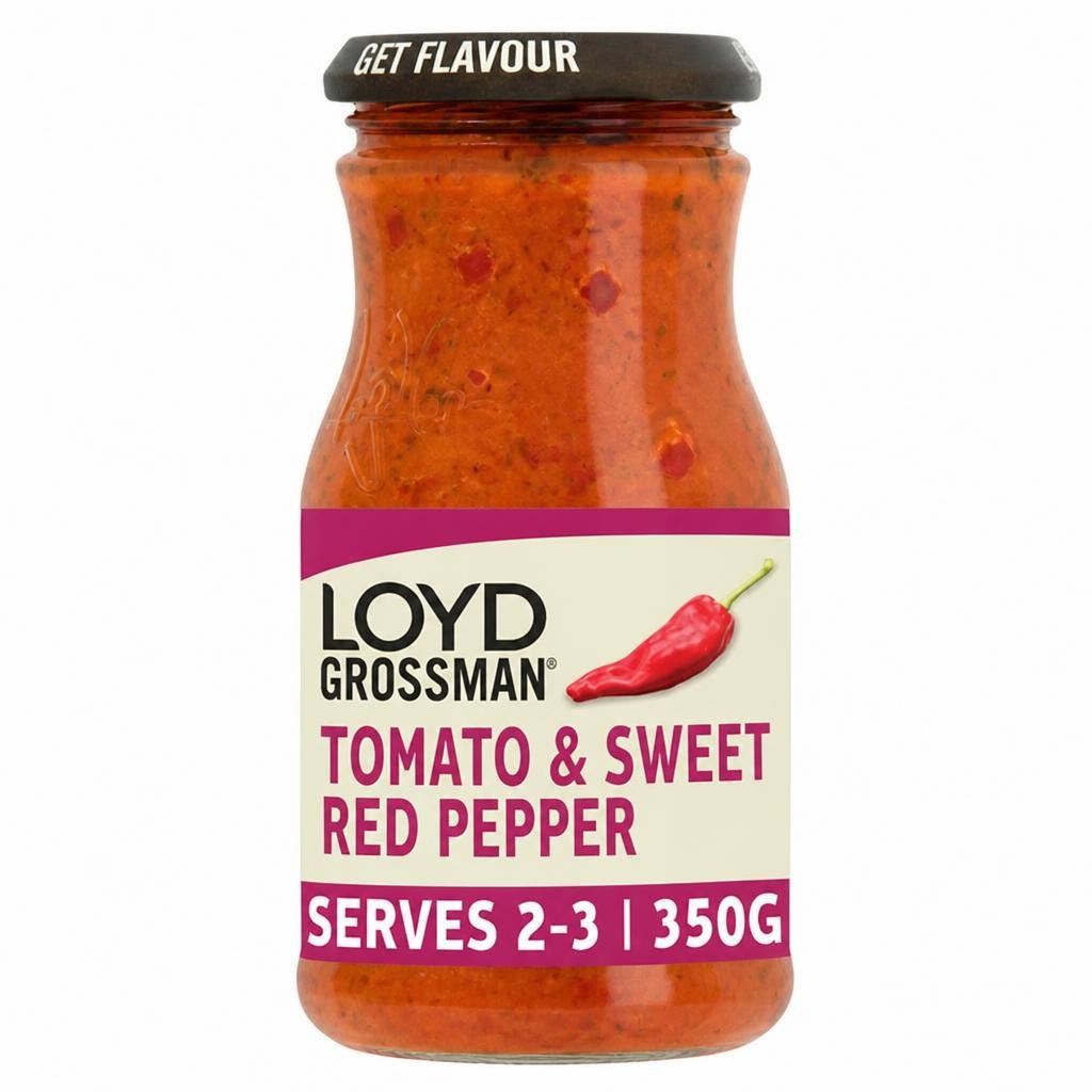 Loyd Grossman Pasta Sauce, Tomato & Sweet Red Pepper 350g