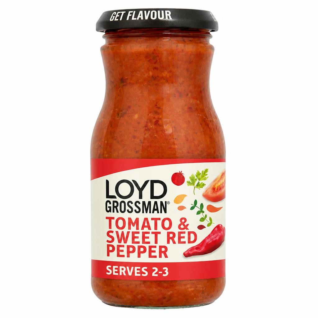 Loyd Grossman Pasta Sauce, Tomato & Sweet Red Pepper 350g
