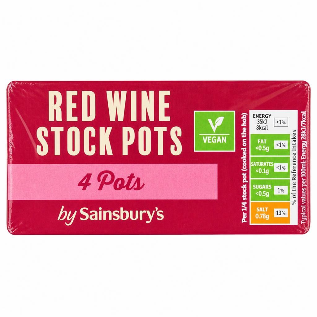 Sainsbury's Red Wine Stockpots x4 112g