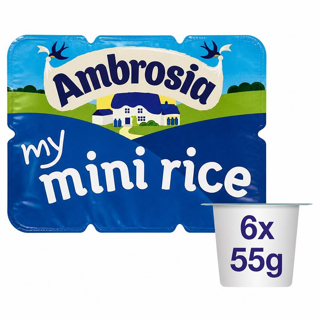 Ambrosia My Mini 6 x 55g Rice Lunchbox Snack Pots