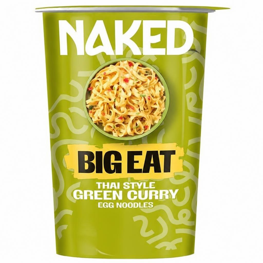 Naked Noodle The Big One Egg Noodles Thai Green Curry 104g